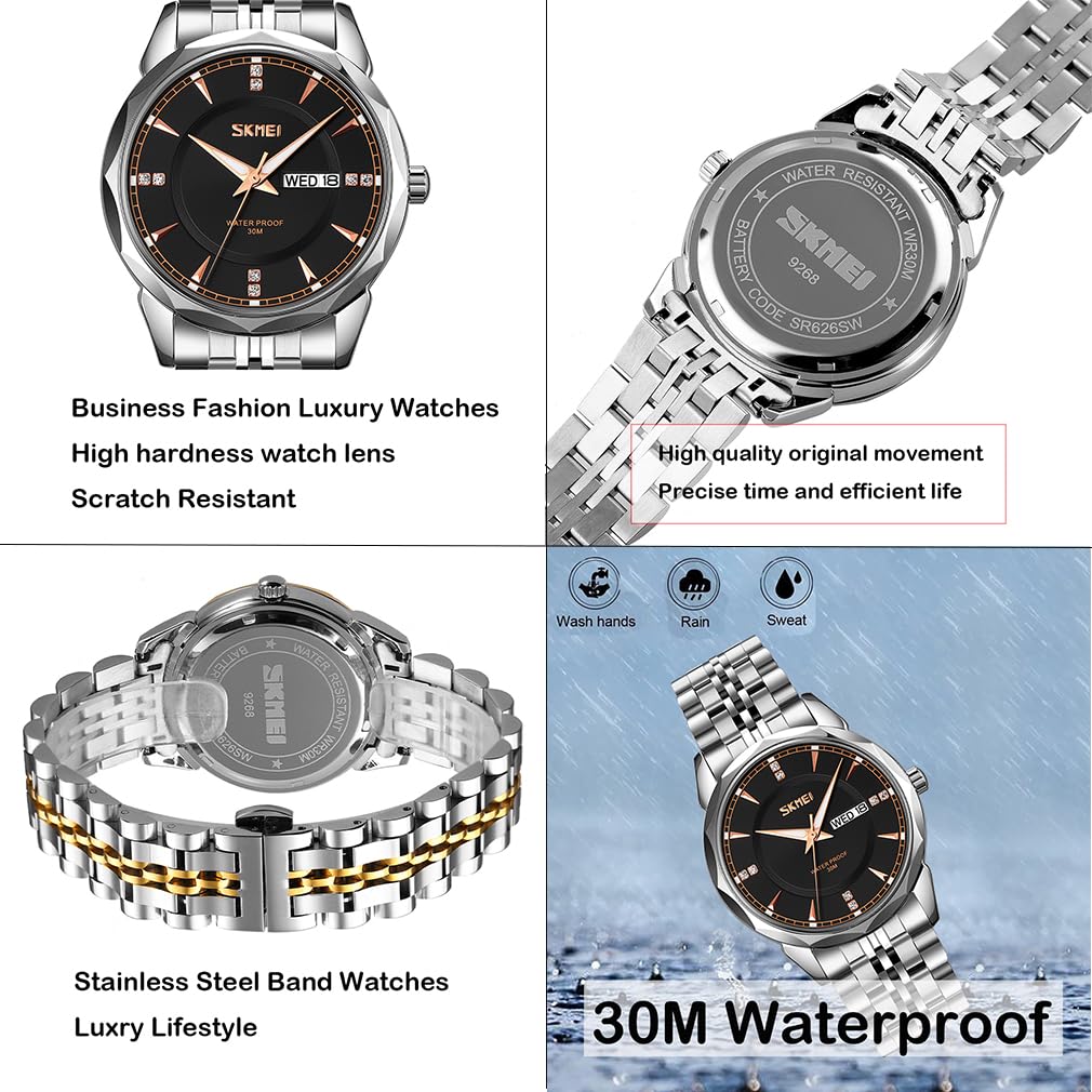 Foto 5 pulgar | Reloj Skmei Business Waterproof Luxury Para Hombre Plateado - Venta Internacional.