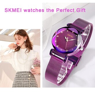 Foto 2 | Reloj Skmei Vestido De Moda Casual Impermeable Para Mujer En Oro Rosa - Venta Internacional.