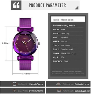 Foto 6 | Reloj Skmei Vestido De Moda Casual Impermeable Para Mujer En Oro Rosa - Venta Internacional.