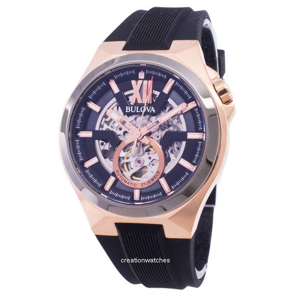 Foto 2 pulgar | Reloj Bulova Classic 98a177 Automático Para Hombre En Oro Rosa - Venta Internacional.