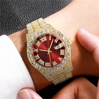 Foto 2 | Reloj Hunruy Hip Hop Iced-out Bling Diamond Luxury Para Hombre - Venta Internacional.