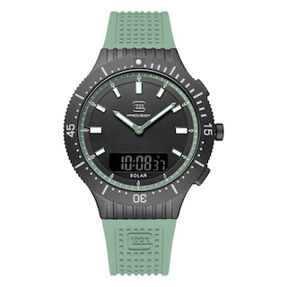 Foto 1 | Reloj Glock Precision Para Hombre Con Caja De Acero Negra Y Correa Verde - Venta Internacional.