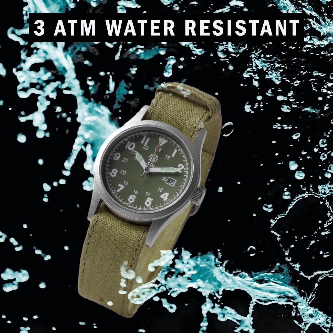 Foto 5 pulgar | Reloj Smith & Wesson Military Para Hombre, 38 Mm, 3 Correas, Resistente Al Agua - Venta Internacional.
