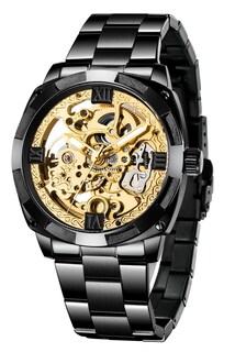 Foto 1 | Reloj Mecánico Tiong Skeleton De Acero Inoxidable Para Hombre - Venta Internacional.