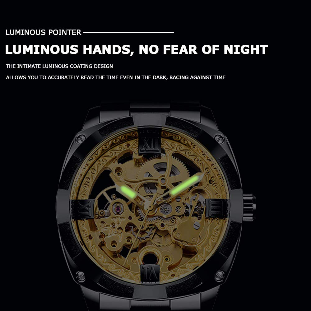 Foto 8 pulgar | Reloj Mecánico Tiong Skeleton De Acero Inoxidable Para Hombre - Venta Internacional.