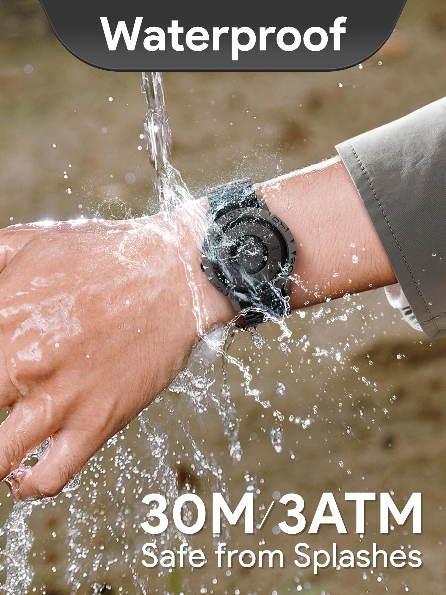 Foto 6 pulgar | Reloj Eutour Magnetic 3d Pvd De Cuarzo Suizo Impermeable Para Hombre - Venta Internacional.