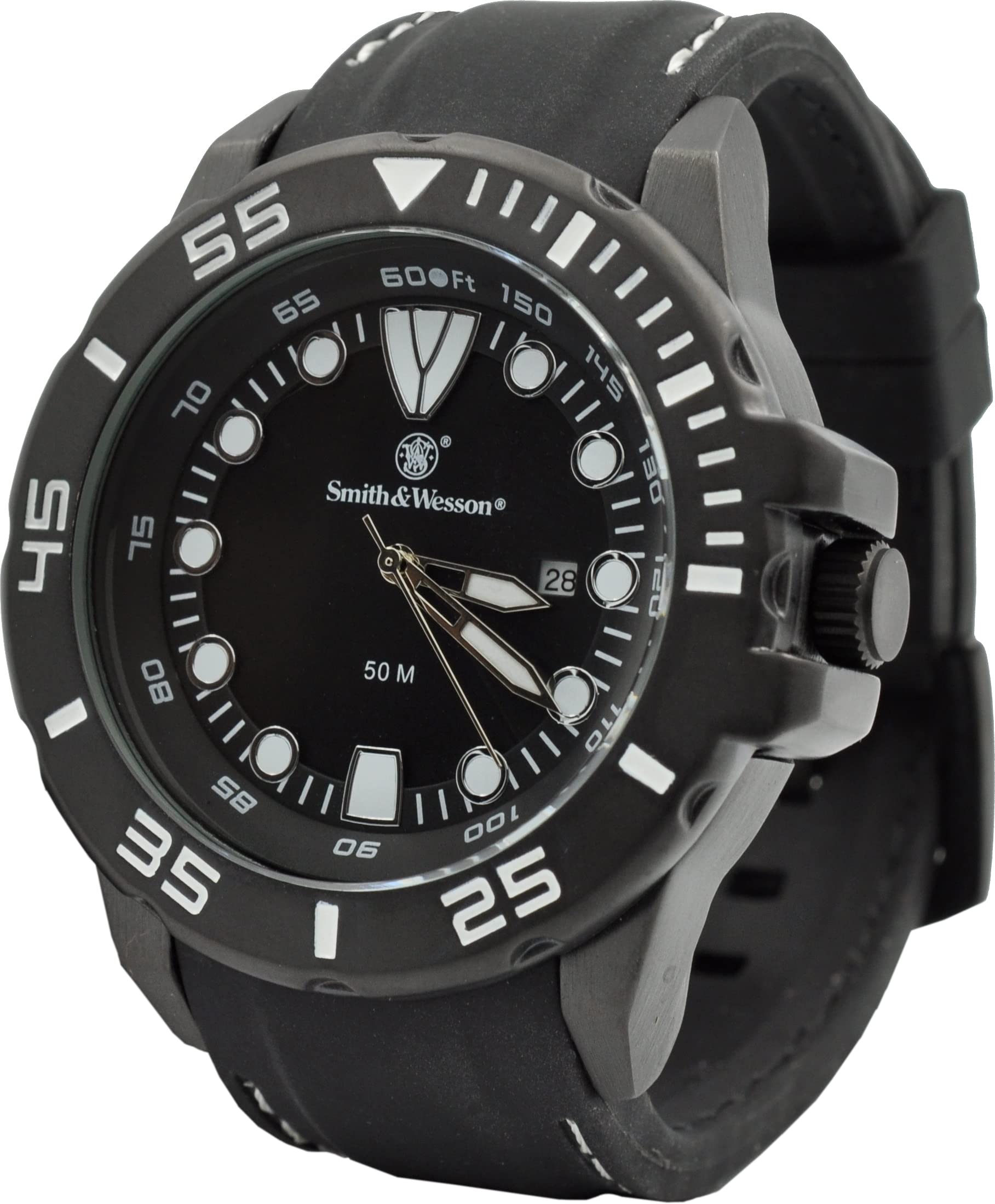 Foto 1 | Reloj Smith & Wesson Scout Con Correa De Caucho De 48 Mm Para Hombre - Venta Internacional.