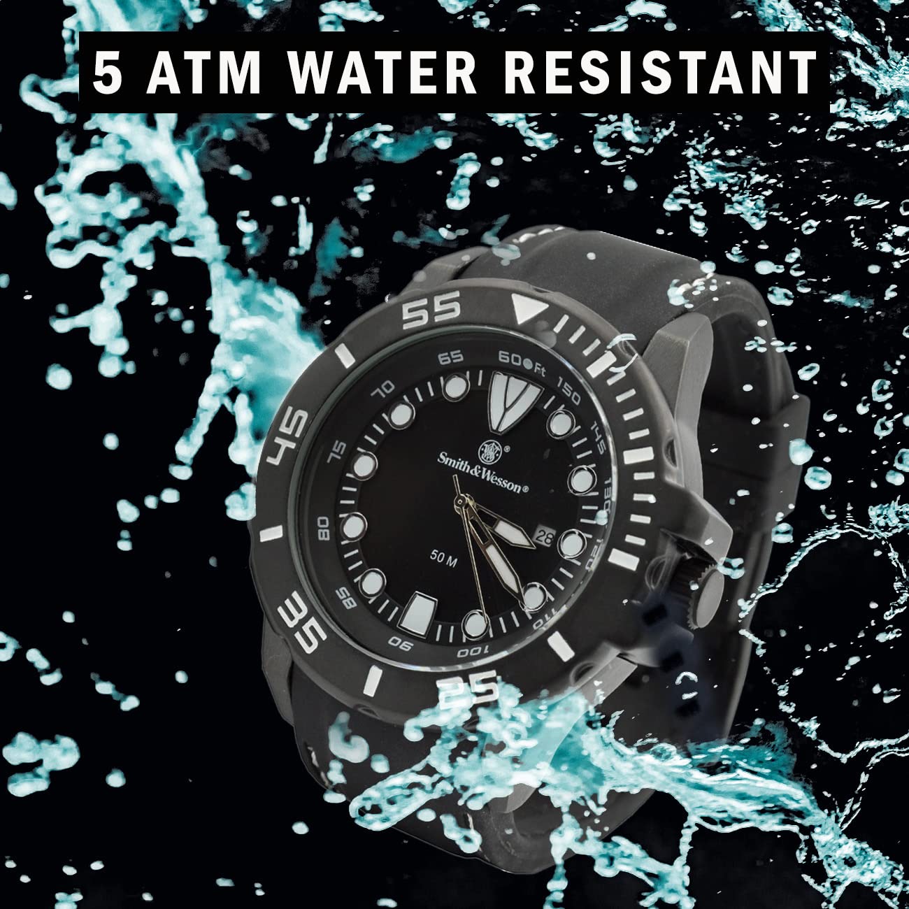Foto 6 pulgar | Reloj Smith & Wesson Scout Con Correa De Caucho De 48 Mm Para Hombre - Venta Internacional.