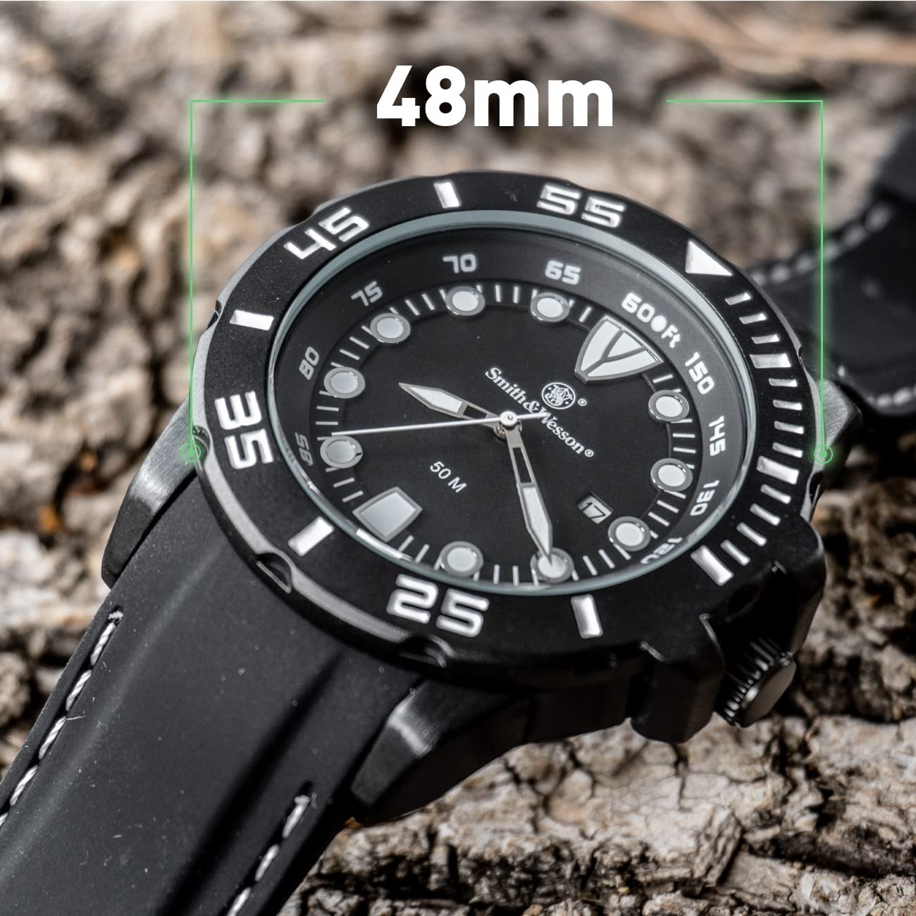 Foto 7 pulgar | Reloj Smith & Wesson Scout Con Correa De Caucho De 48 Mm Para Hombre - Venta Internacional.