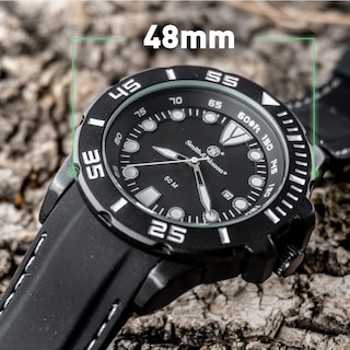 Foto 6 | Reloj Smith & Wesson Scout Con Correa De Caucho De 48 Mm Para Hombre - Venta Internacional.