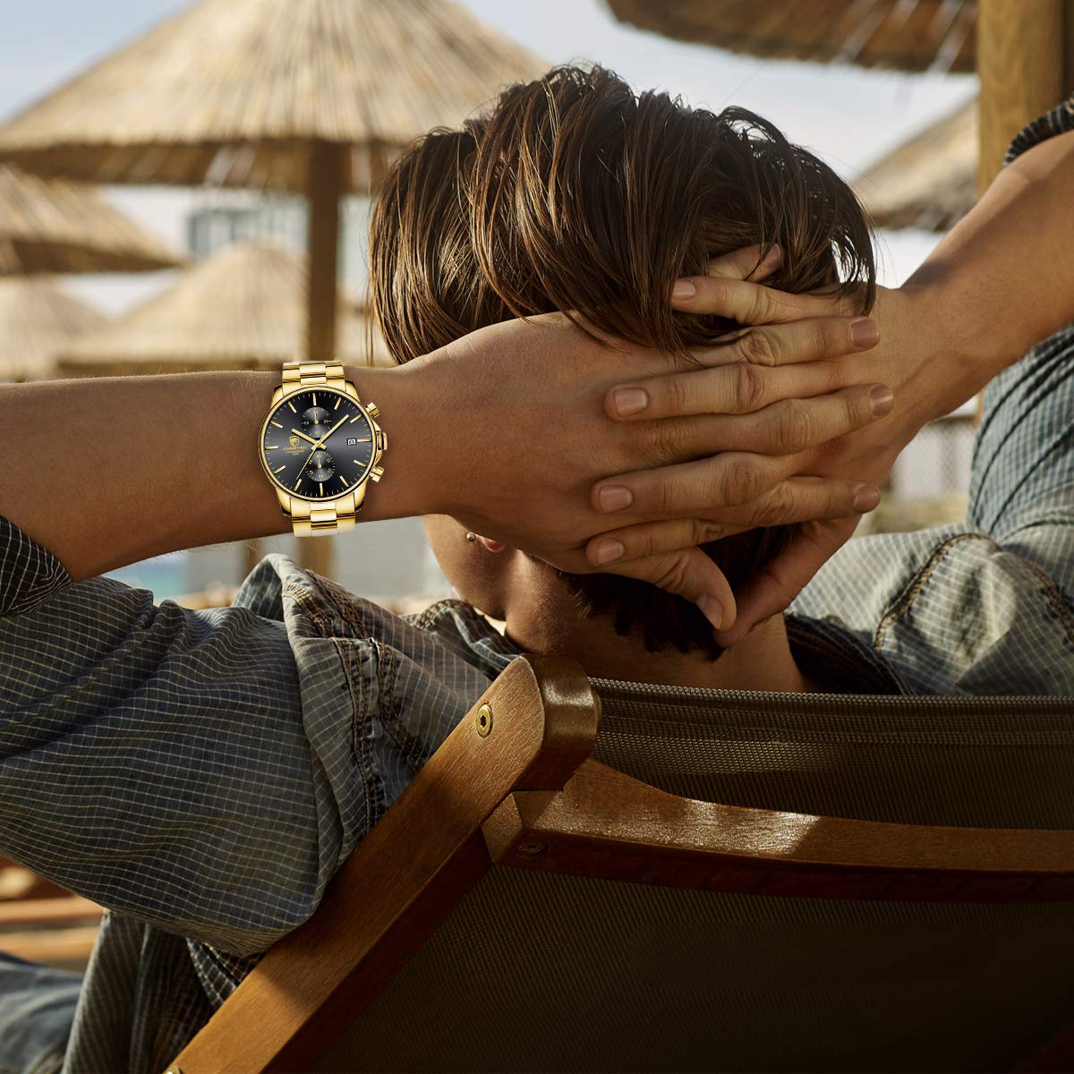 Foto 7 pulgar | Reloj Golden Hour para Hombre - Venta Internacional