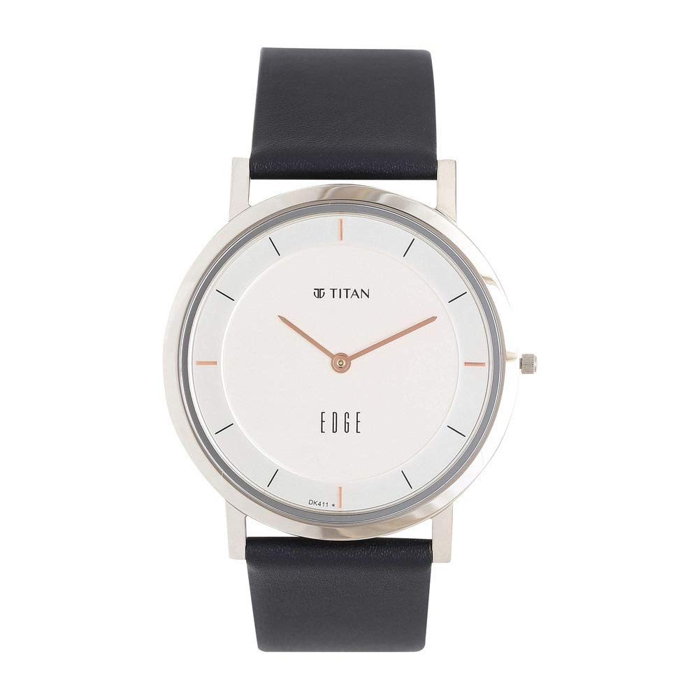 Reloj Analógico Titan Edge Con Esfera Blanca Para Hombre - Venta Internacional.