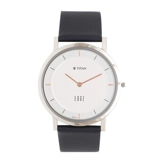 Foto 1 | Reloj Analógico Titan Edge Con Esfera Blanca Para Hombre - Venta Internacional.