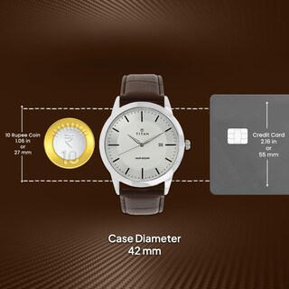 Foto 6 | Reloj Titan Otoño-invierno 19 Con Esfera Analógica Plateada Para Hombre - Venta Internacional.