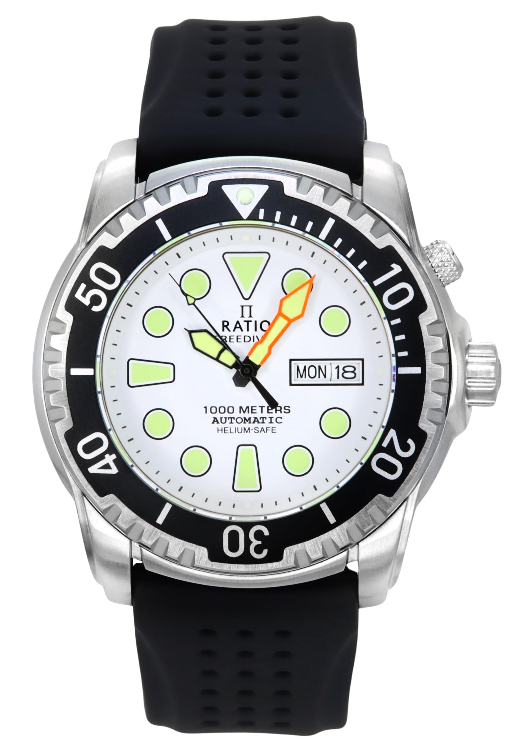 Foto 2 pulgar | Reloj De Buceo Ratio Freediver Helium-safe 1000m Para Hombre, Color Blanco - Venta Internacional.