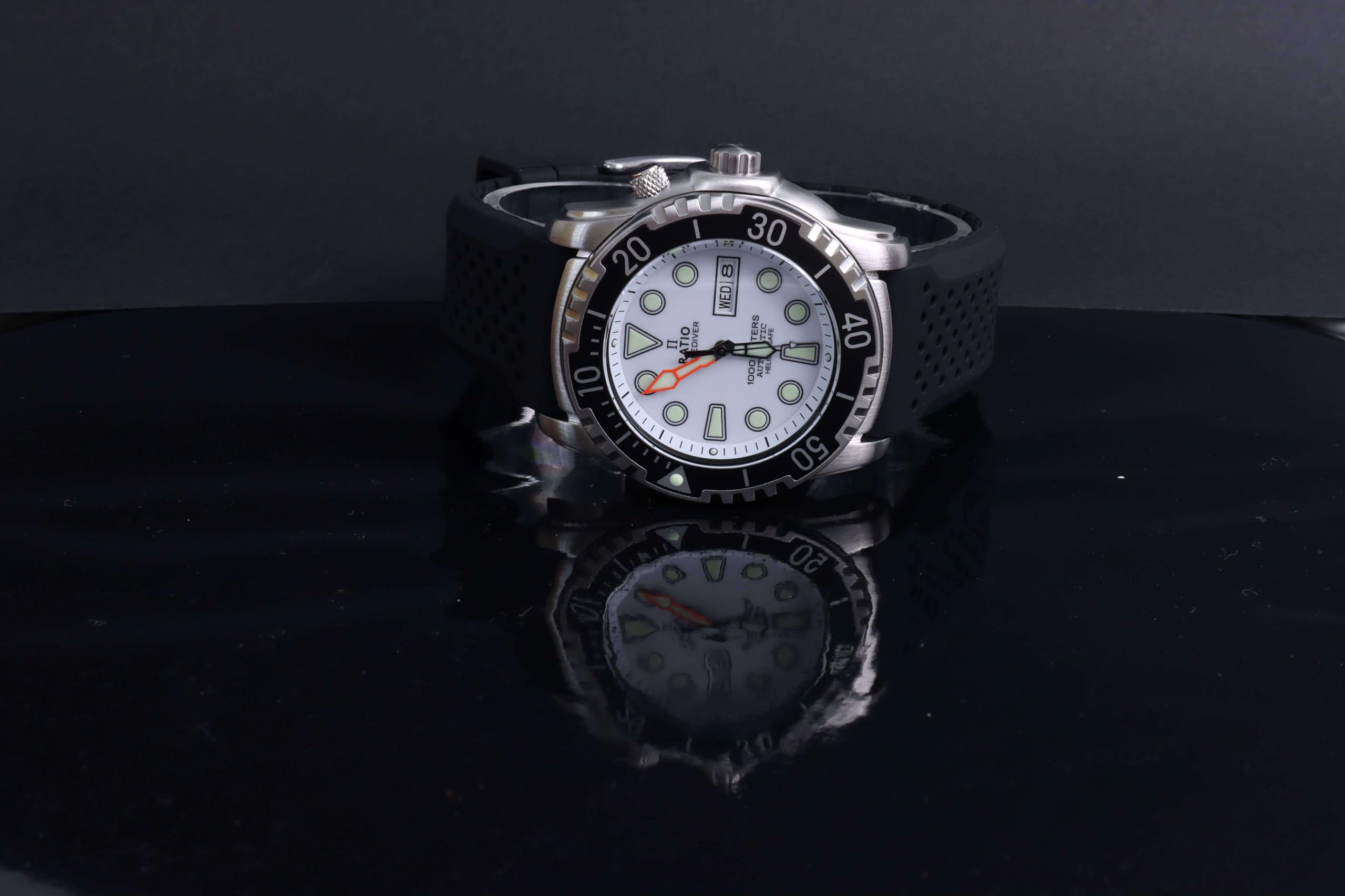 Foto 7 pulgar | Reloj De Buceo Ratio Freediver Helium-safe 1000m Para Hombre, Color Blanco - Venta Internacional.