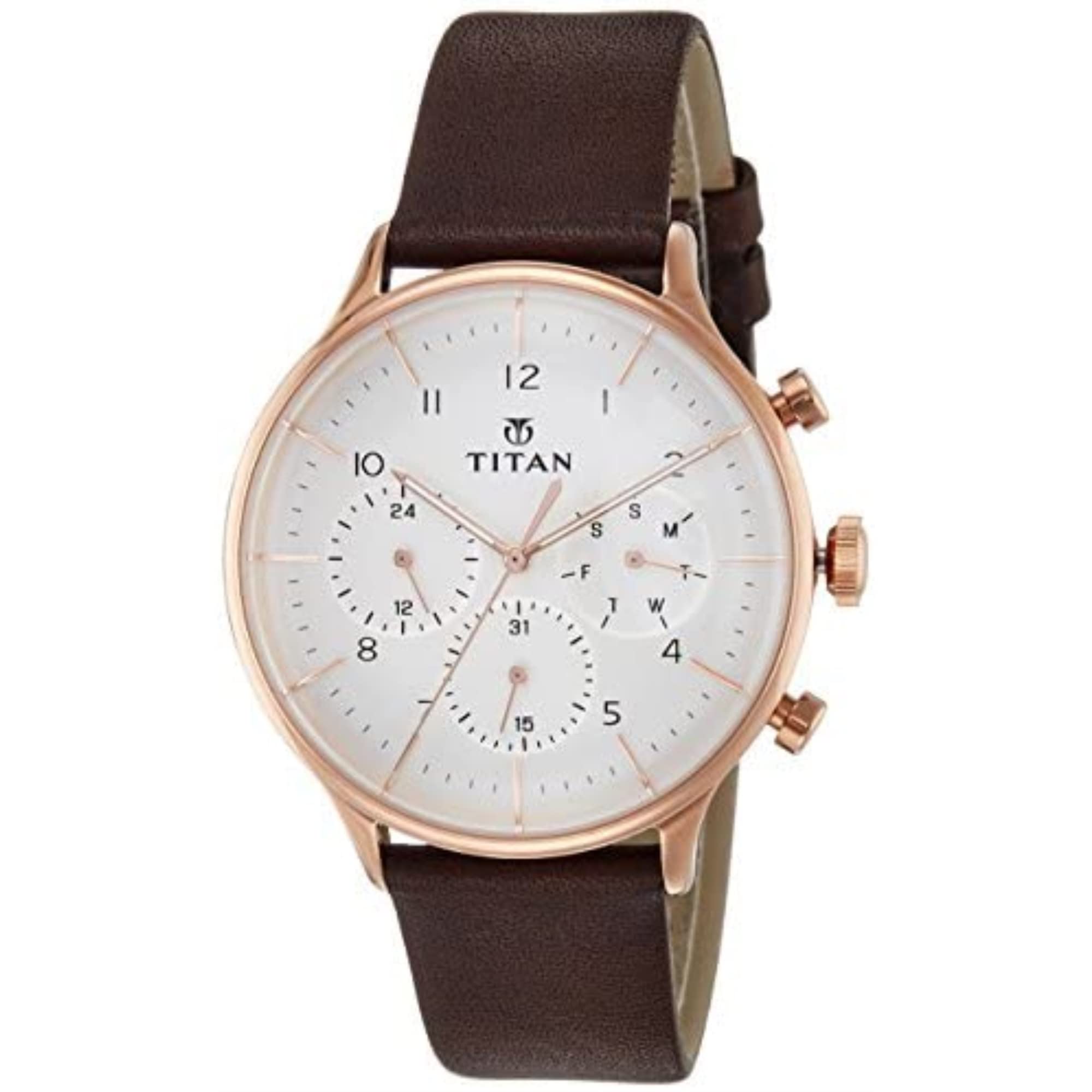 Foto 2 pulgar | Reloj Titan para Hombre Workwear On Trend Marrón - Venta Internacional