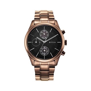 Foto 1 | Reloj Titan para Hombre 1805QM04 Marrón - Venta Internacional