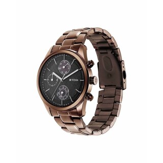 Foto 4 | Reloj Titan para Hombre 1805QM04 Marrón - Venta Internacional