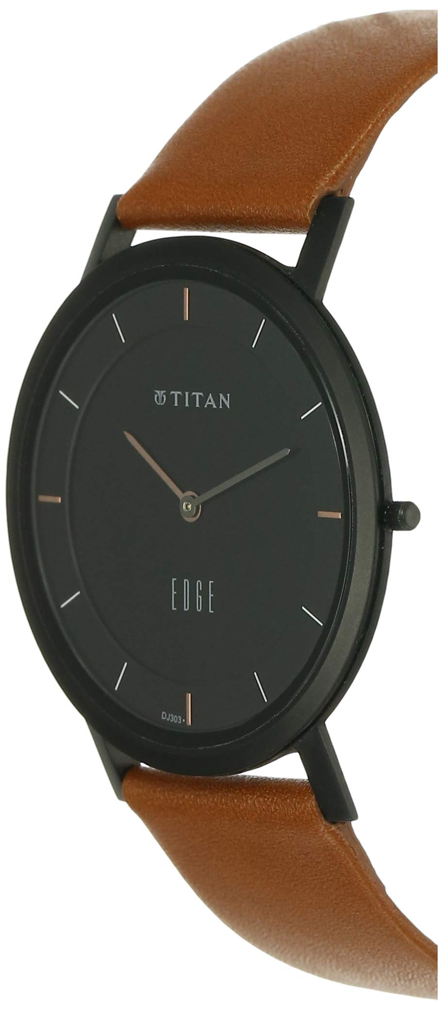 Foto 2 | Reloj Titan Edge para Hombre Marrón - Venta Internacional