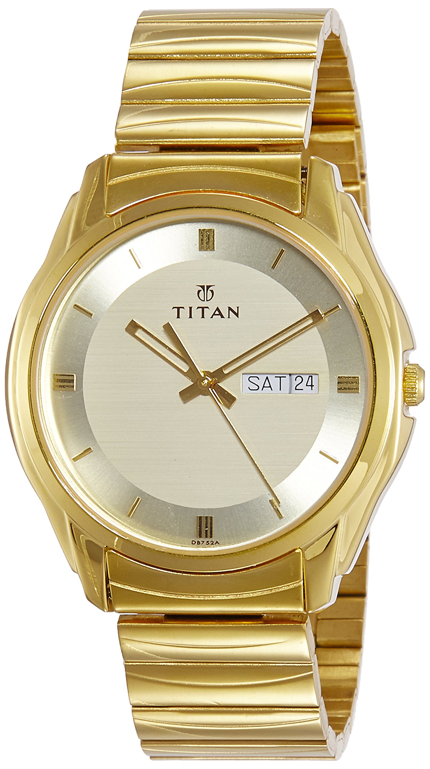 Foto 2 pulgar | Reloj Titan para Hombre NE1578YM05 Dorado - Venta Internacional
