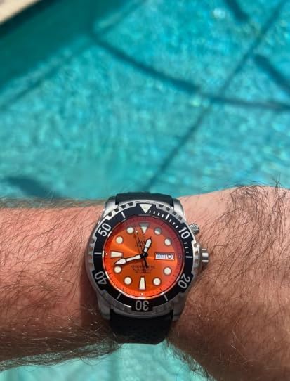 Foto 7 pulgar | Reloj De Buceo Ratio Freediver Helium-safe 1000m Para Hombre, Color Naranja - Venta Internacional.
