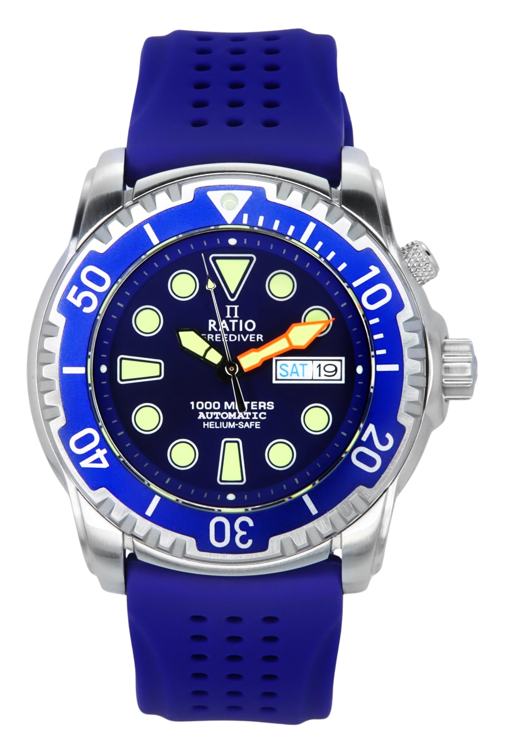 Foto 2 pulgar | Reloj De Buceo Ratio Freediver Helium-safe 1000m Para Hombre, Color Azul - Venta Internacional.