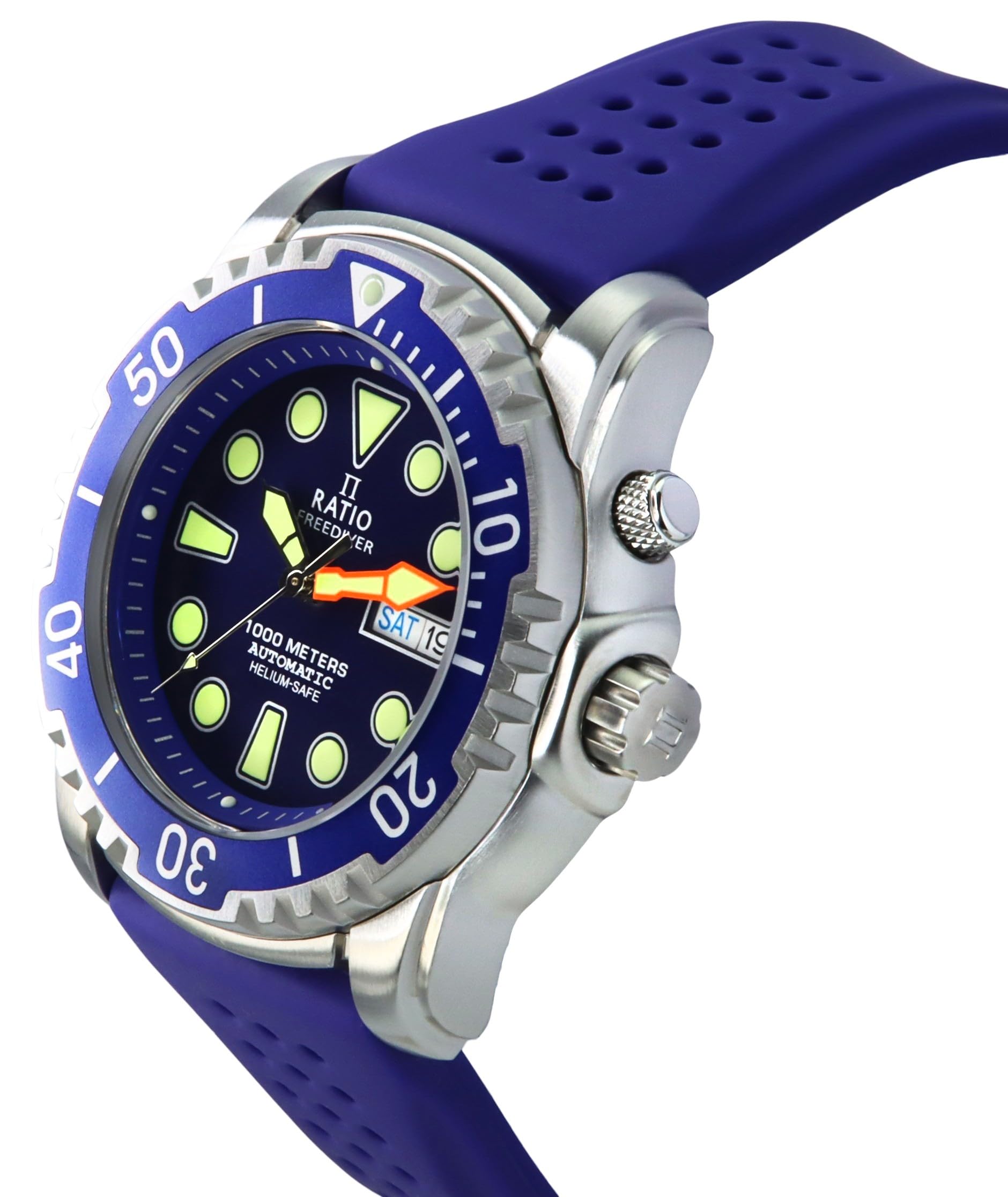 Foto 3 pulgar | Reloj De Buceo Ratio Freediver Helium-safe 1000m Para Hombre, Color Azul - Venta Internacional.
