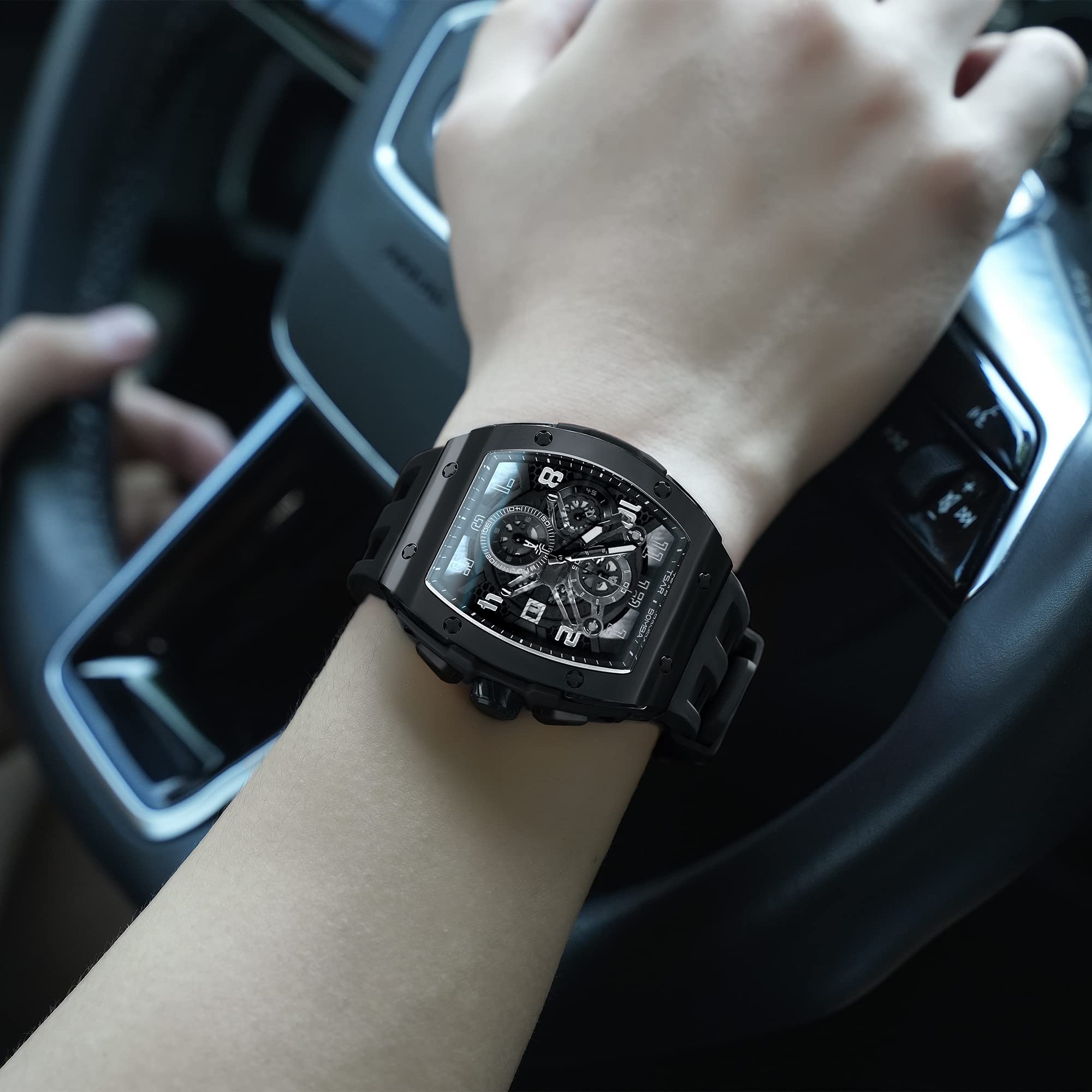 Foto 8 pulgar | Reloj Tsar Bomba Tonneau Luxury Waterproof 50 M Para Hombre - Venta Internacional.