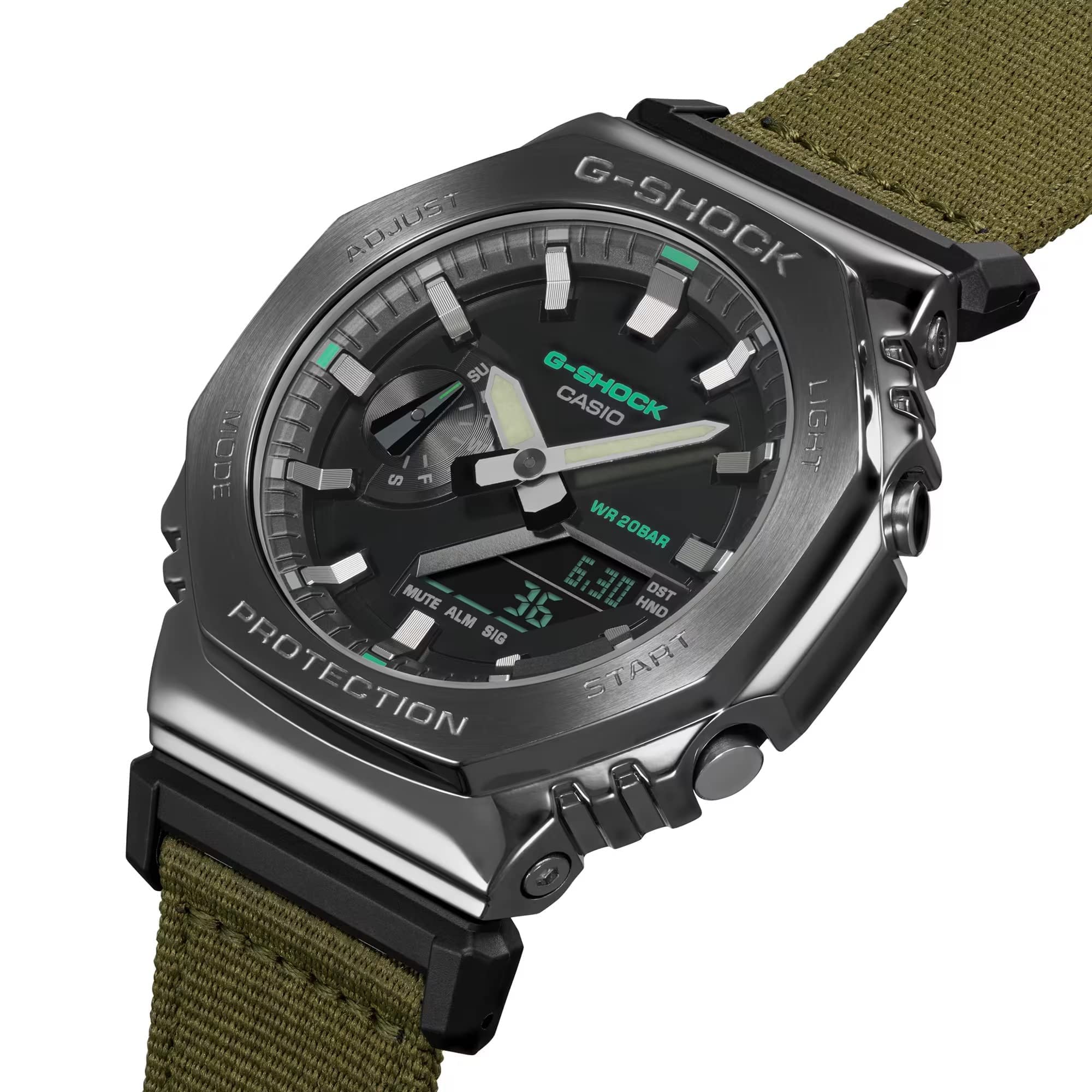 Foto 4 pulgar | Funda Y Correa De Resina Verde Para Reloj G-shock Gm2100cb-3a - Venta Internacional.