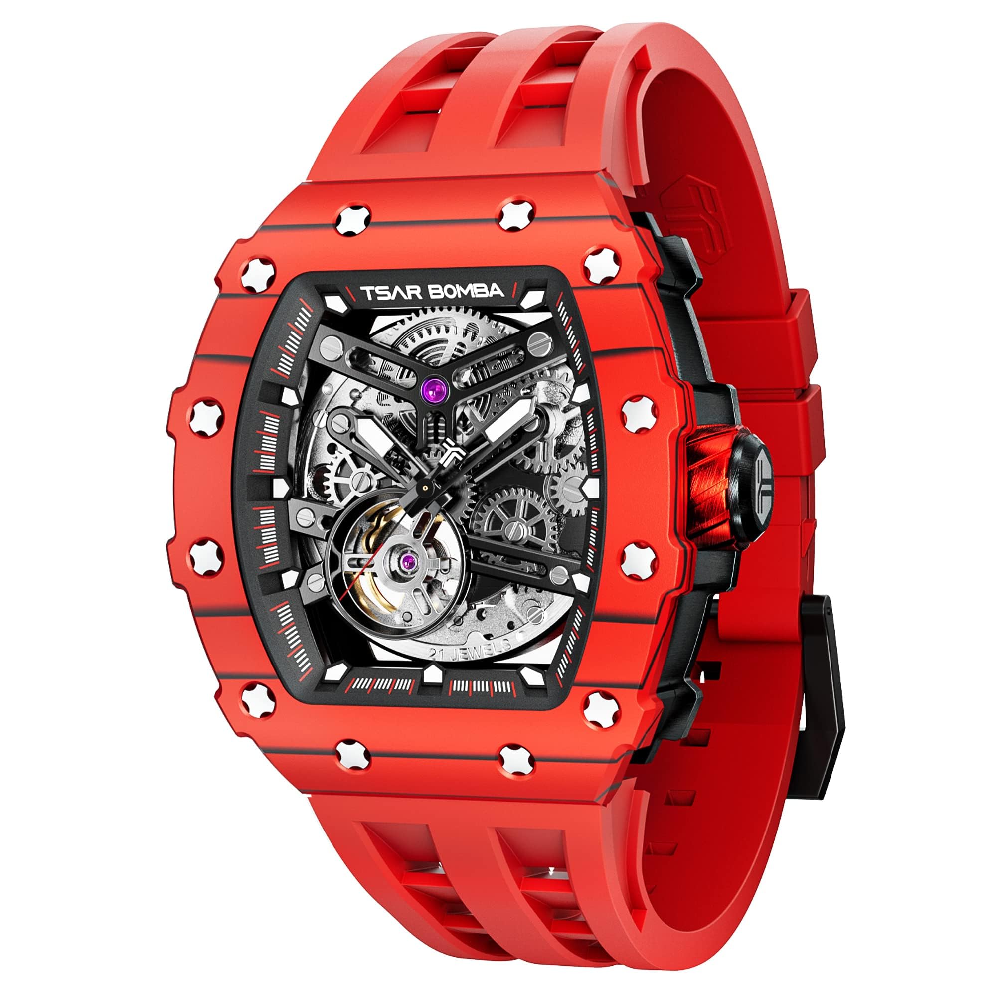 Foto 2 pulgar | Reloj Tsar Bomba Rojo para Hombre-Venta Internacional