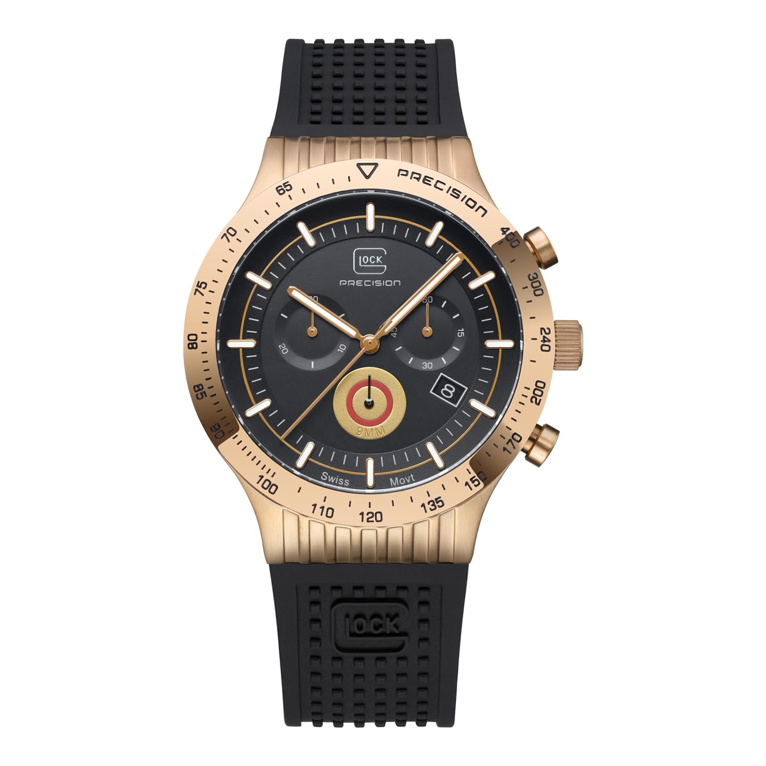 Foto 2 pulgar | Reloj Glock Gw-34-1-24 Para Hombre Con Caja De 43 Mm Y Correa Negra - Venta Internacional.