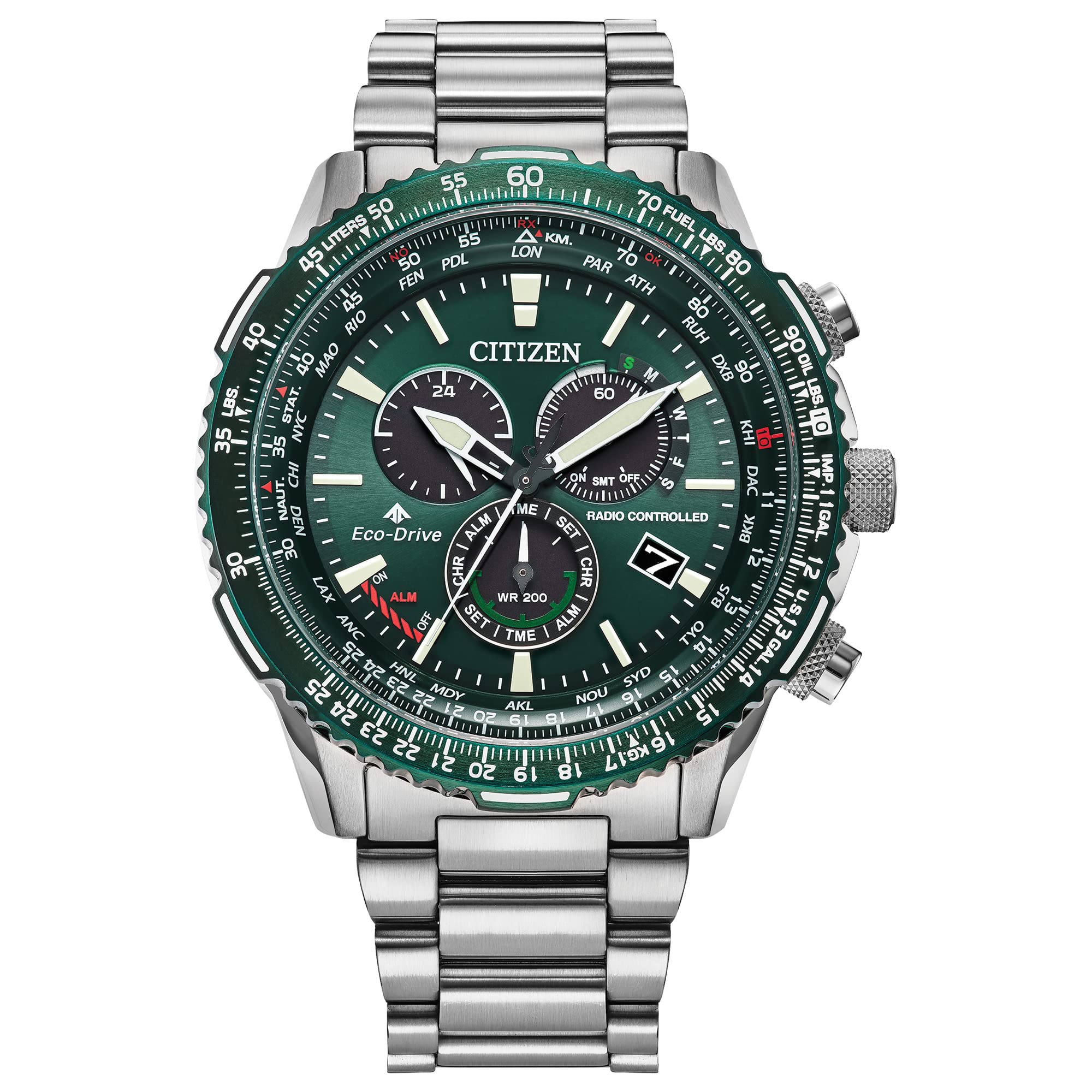 Foto 1 | Reloj Citizen Eco-drive Pilot Chronograph Atomic 200 M Wr - Venta Internacional.