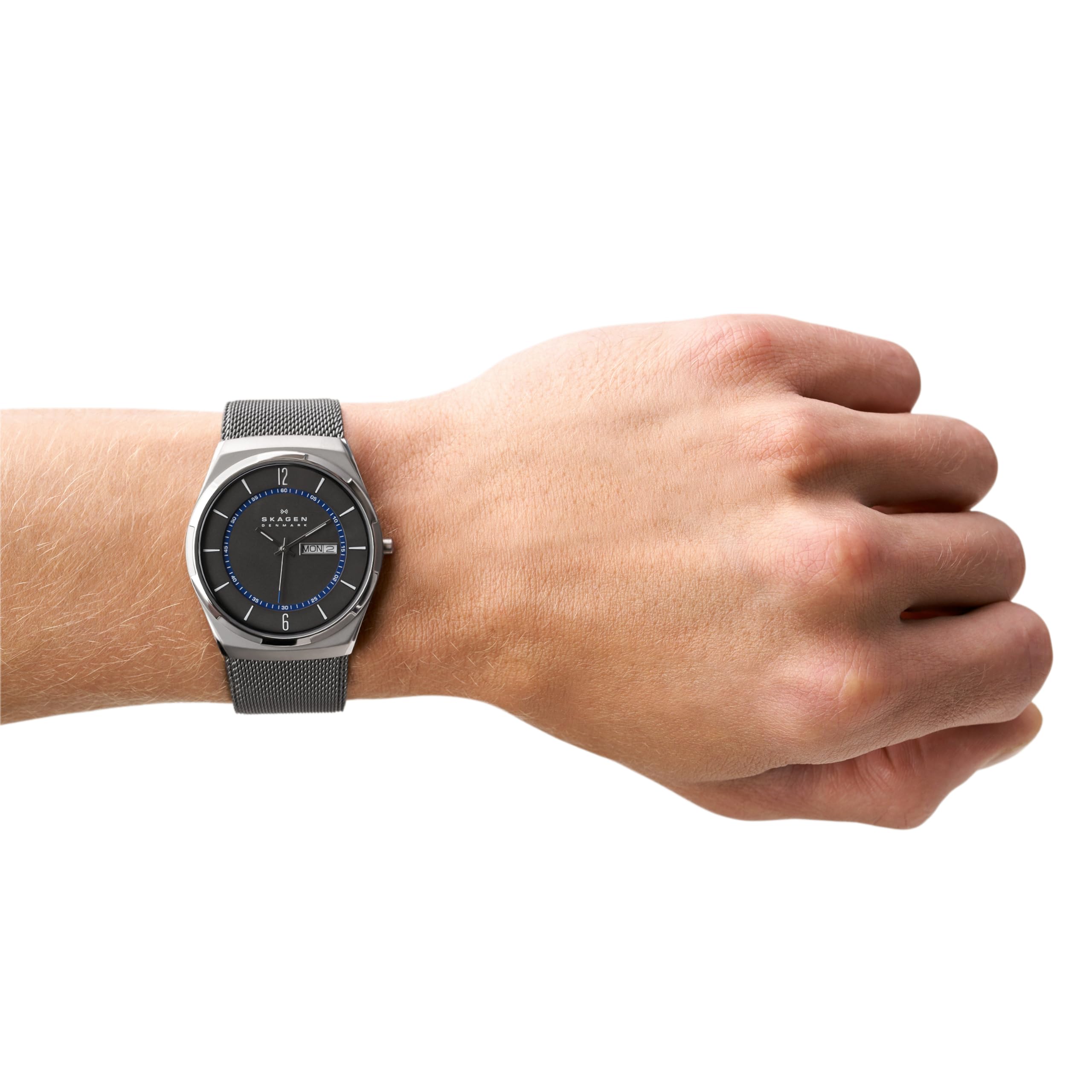 Foto 6 | Reloj Skagen Melbye De Titanio Con Tres Manecillas Para Hombre - Venta Internacional.