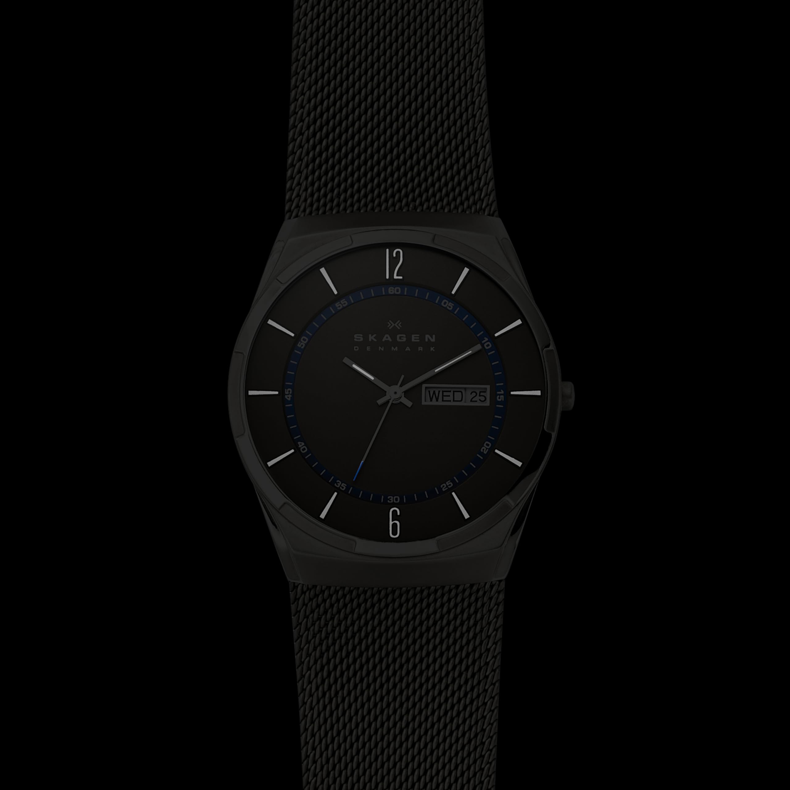 Foto 7 | Reloj Skagen Melbye De Titanio Con Tres Manecillas Para Hombre - Venta Internacional.