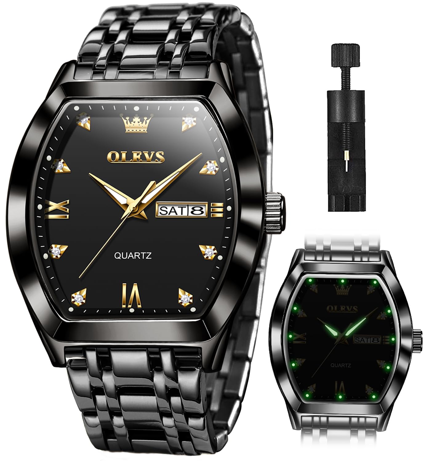 Reloj Olevs Business Dress Diamond Quartz Impermeable Para Hombre - Venta Internacional.