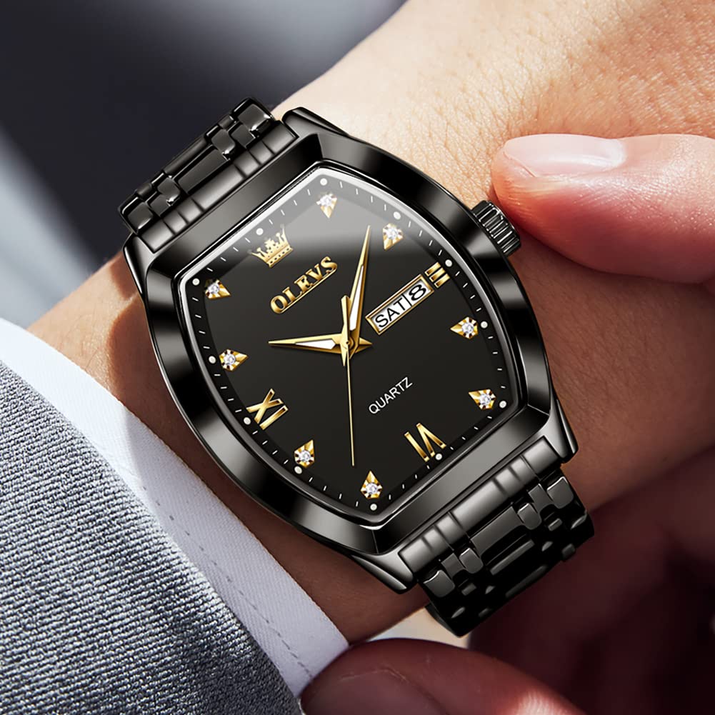 Foto 2 | Reloj Olevs Business Dress Diamond Quartz Impermeable Para Hombre - Venta Internacional.