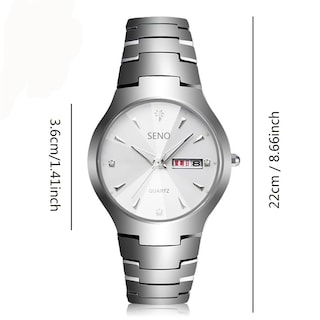 Foto 3 | Reloj Huoguo Automático De Cuarzo Impermeable Con Doble Calendario Para Hombre - Venta Internacional.