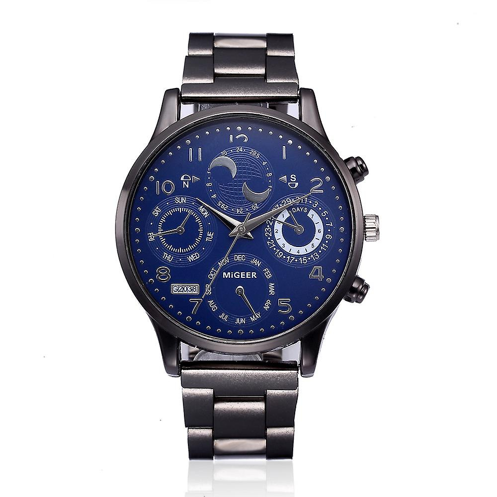 Reloj De Pulsera Huoguo Fashion Man Crystal De Acero Inoxidable - Venta Internacional.
