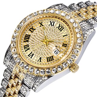 Foto 2 | Reloj Hunruy Hip Hop Iced-out Bling Diamond Luxury Para Hombre - Venta Internacional.