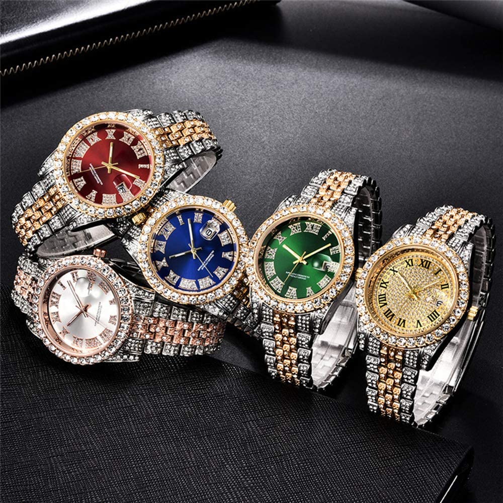 Foto 5 | Reloj Hunruy Hip Hop Iced-out Bling Diamond Luxury Para Hombre - Venta Internacional.