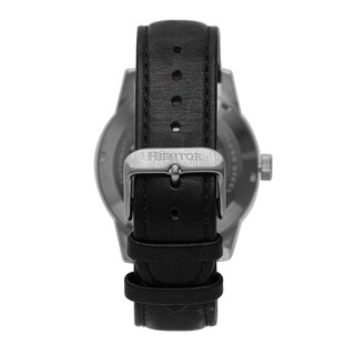 Foto 3 | Reloj Heritor Automatic Jonas Leather-band Skeleton Plateado/azul - Venta Internacional.