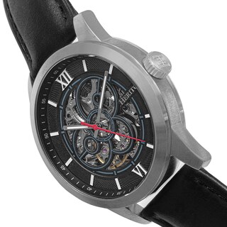 Foto 4 | Reloj Heritor Automatic Jonas Leather-band Skeleton Plateado/azul - Venta Internacional.