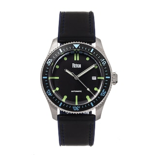 Foto 1 | Correa Automática De Piel Con Incrustaciones De Caucho Watch Reign Elijah - Venta Internacional.