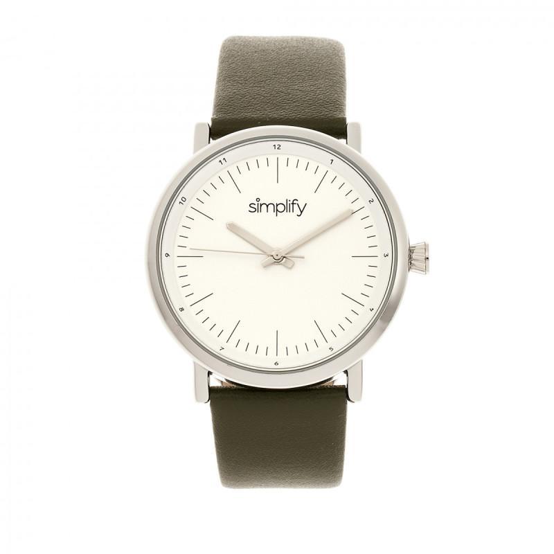 Foto 7 | Reloj Simplify The 6200 Con Correa De Piel Gris/marrón Para Hombre - Venta Internacional.