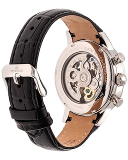 Foto 2 | Reloj Empress Beatrice Empem2001 - Correa De Piel Color Plateado Y Negro - Venta Internacional.