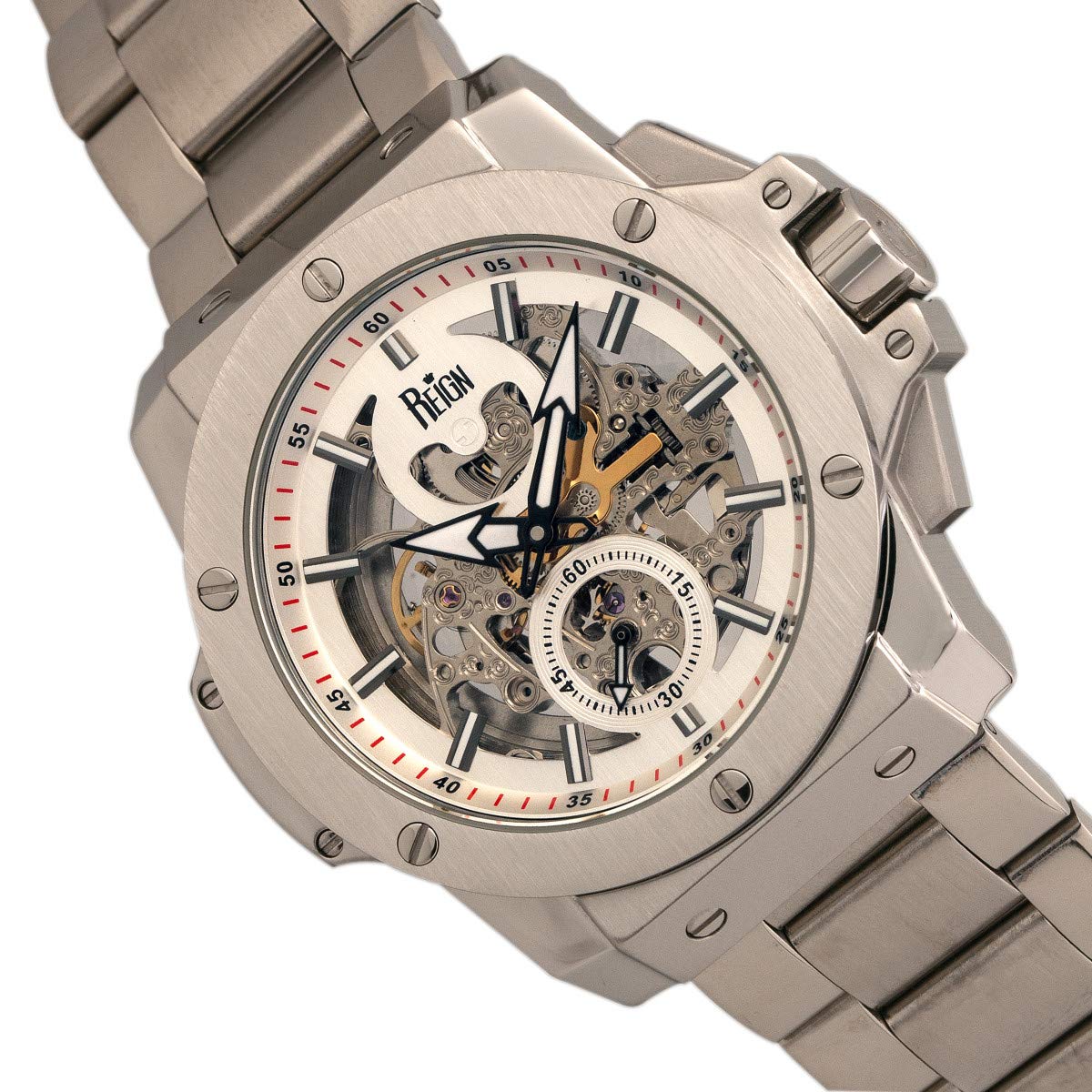 Foto 4 pulgar | Reloj Reign Commodus Automatic Skeleton Silver Para Hombre - Venta Internacional.