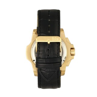 Foto 2 | Reloj Reign Commodus Automatic Skeleton - Correa De Piel Dorada - Venta Internacional.