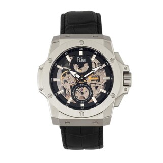 Foto 1 | Reloj Reign Commodus Automatic Skeleton Leather Plateado - Venta Internacional.