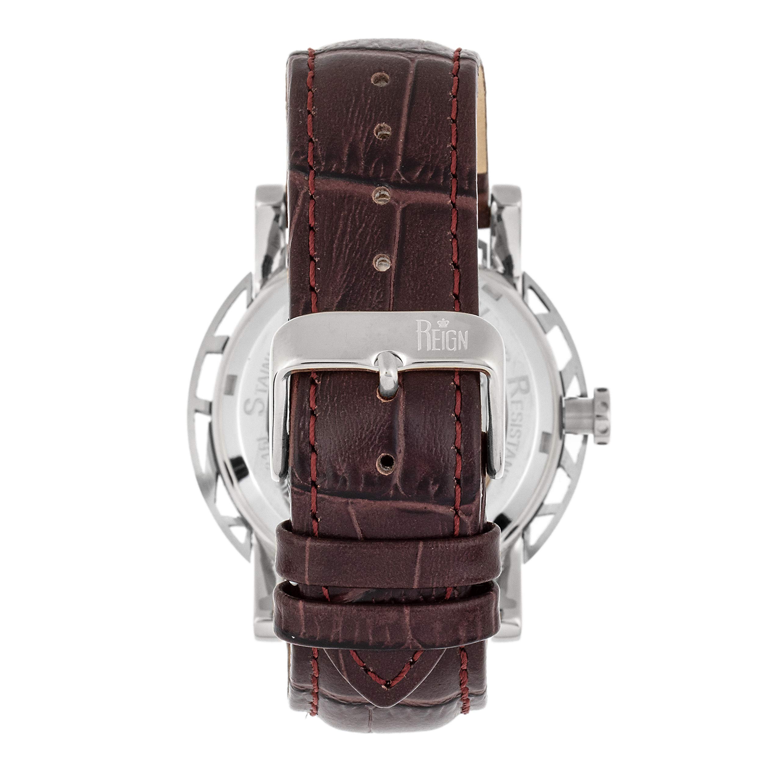 Foto 2 | Reloj Reign Stavros Automatic Para Hombre  Caja Plateada De 44 Mm - Venta Internacional.